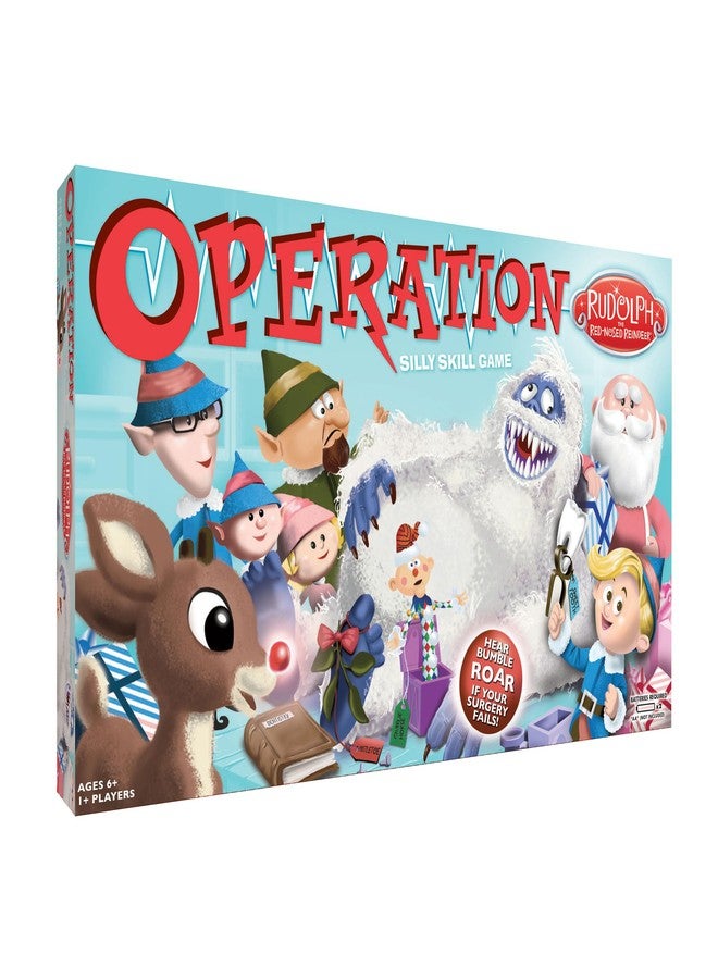 Operation Rudolph The Red Nosed Reindeer | Classic Electronic Board Game | Featuring Bumble The Abominable Snow Monster | Island of Misfit Toys from The Claymation Film - Image 1